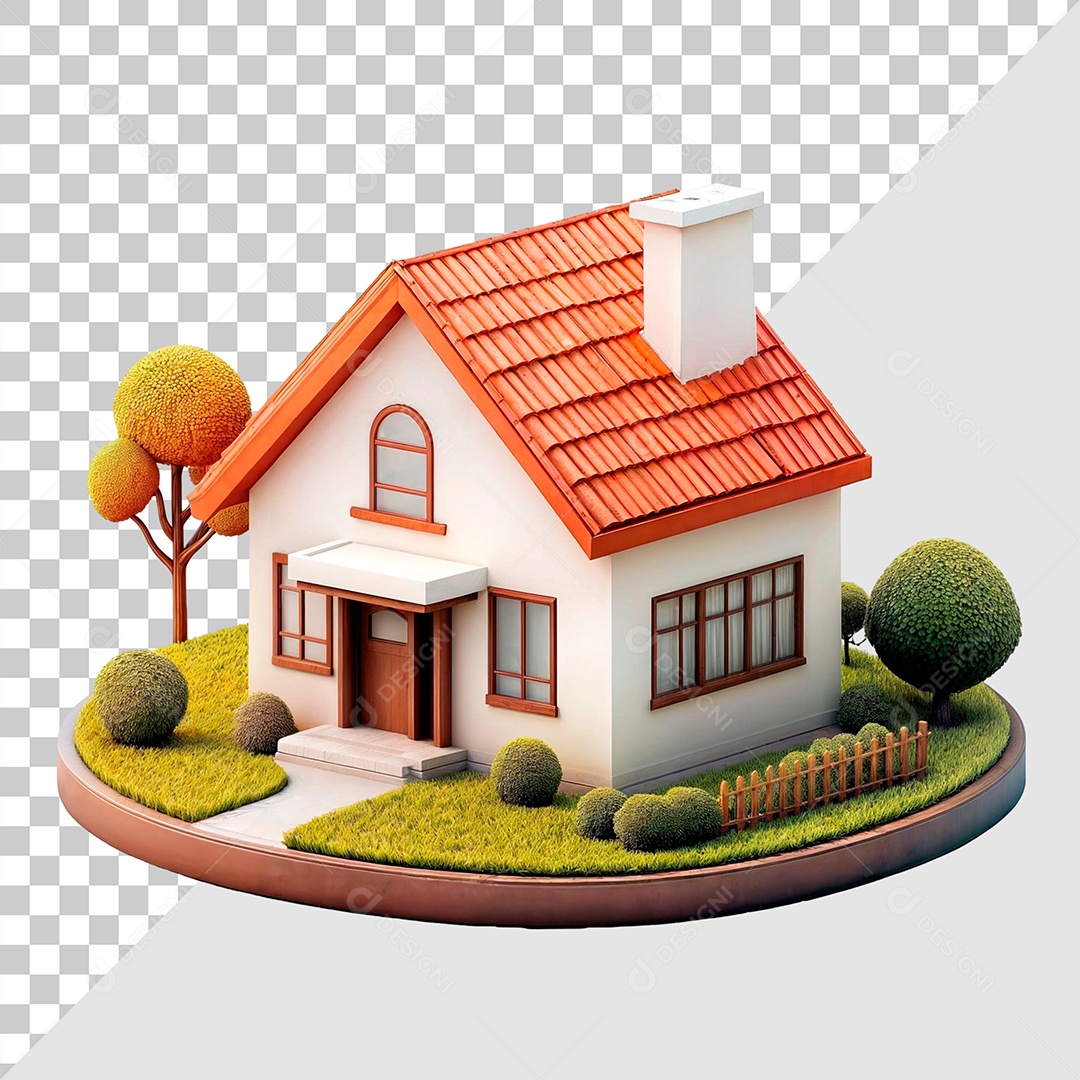 Propriedade de Casa Elemento Para Composição PSD