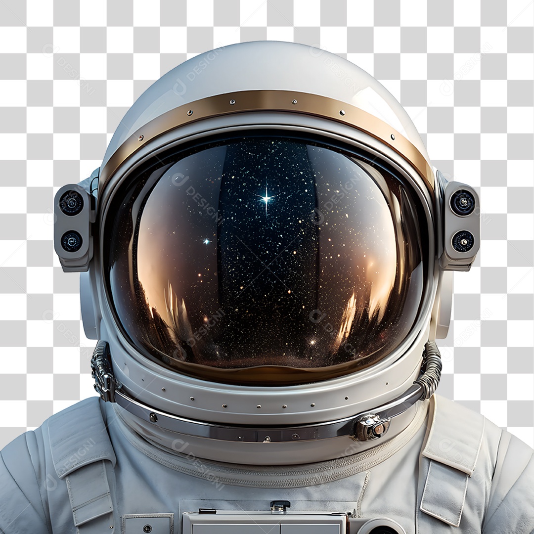 Capacete de Astronauta PNG Transparente