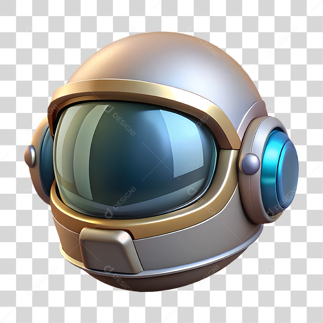 Capacete de Astronauta PNG Transparente