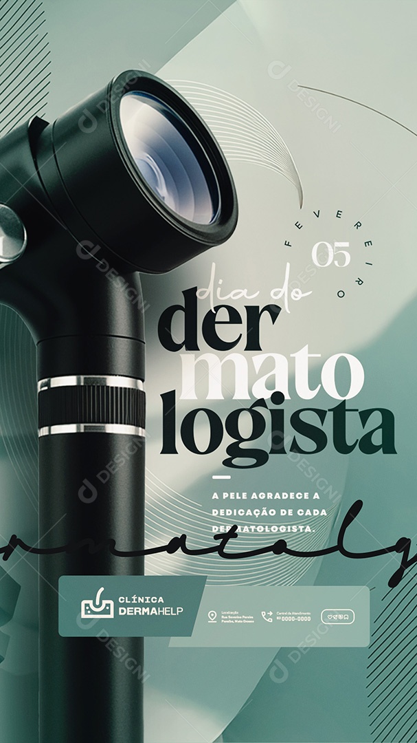 Story Dia do Dermatologista 05 de Fevereiro Social Media PSD Editável