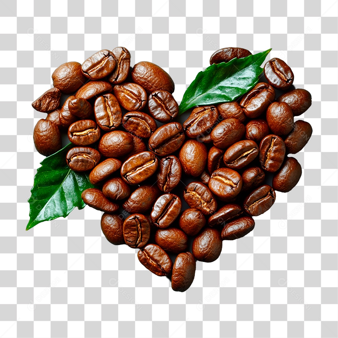 Grãos de Café PNG Transparente