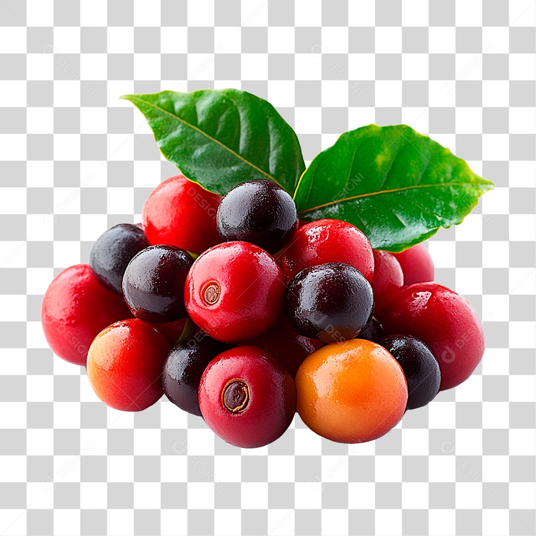 Fruta Café PNG Transparente