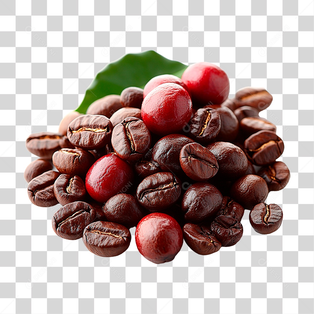 Grãos de Café PNG Transparente