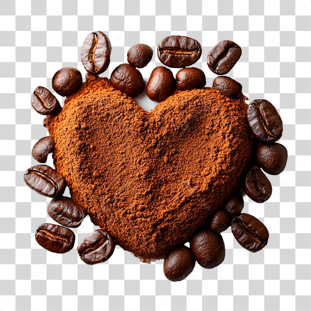 Grãos de Café PNG Transparente