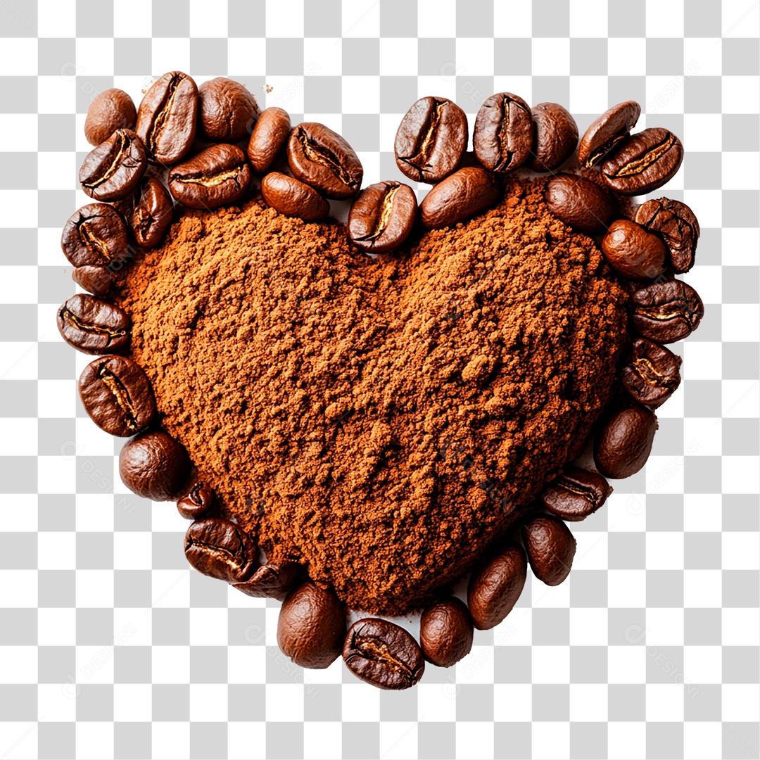 Grãos de Café PNG Transparente