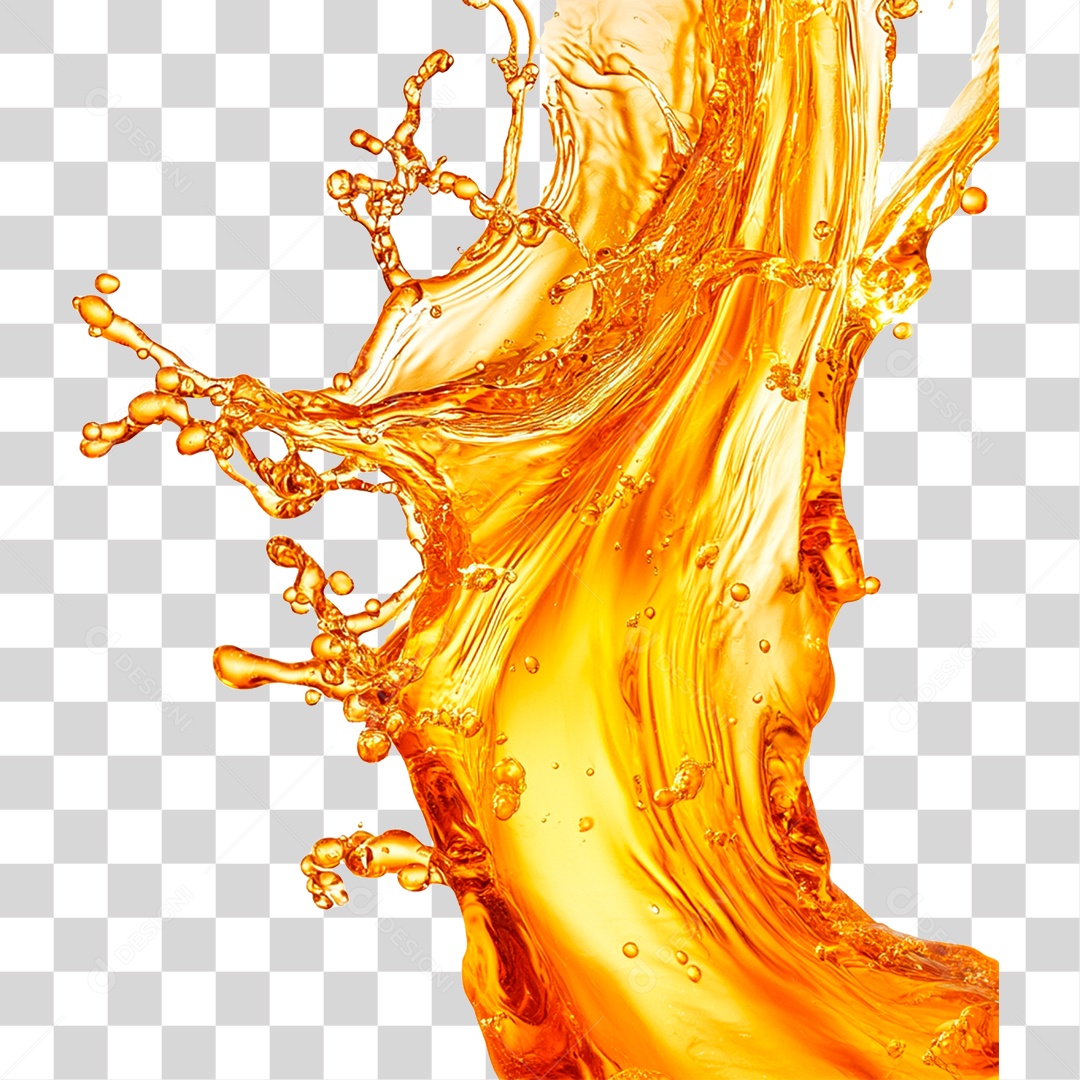 Líquido Alaranjado PNG Transparente