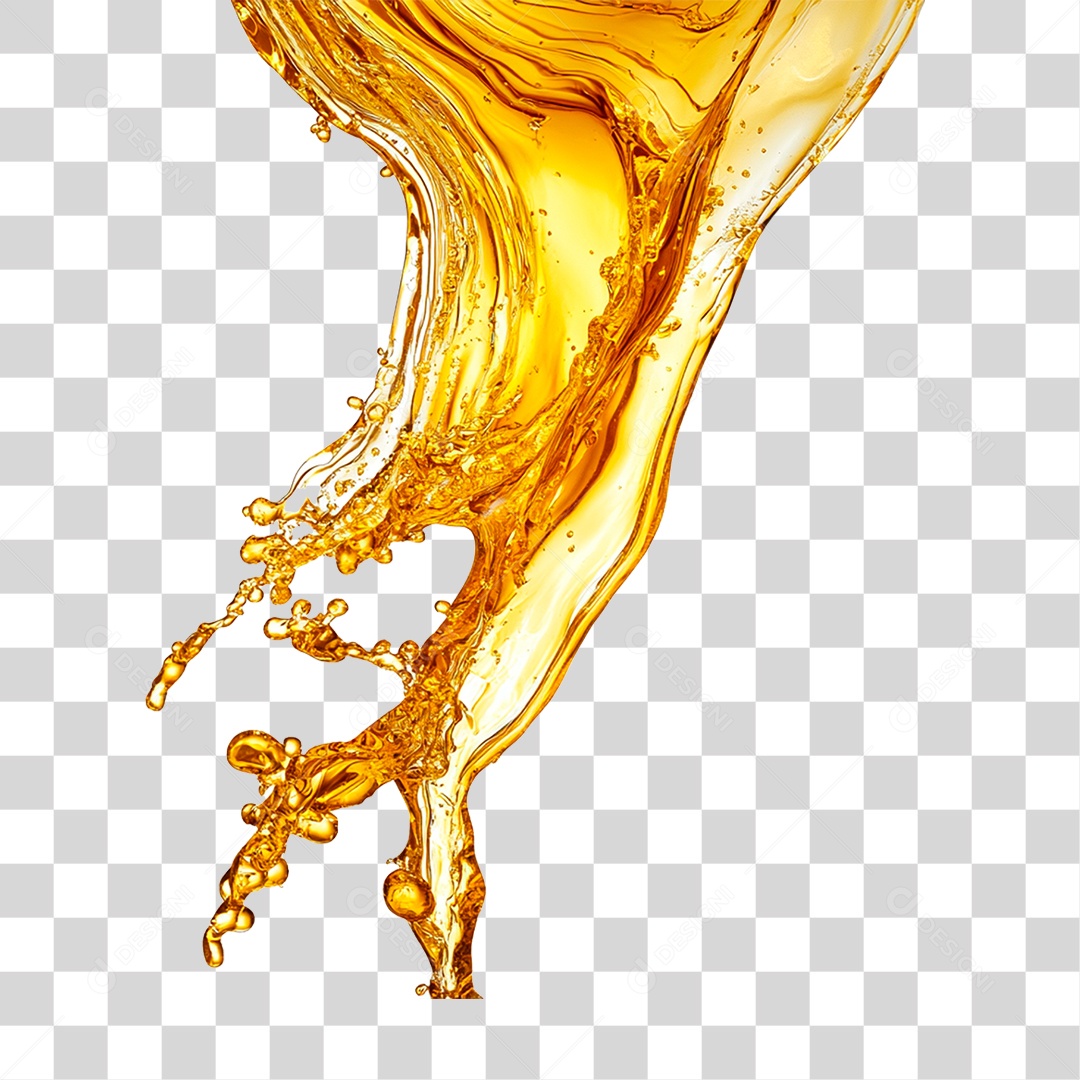 Líquido Alaranjado PNG Transparente