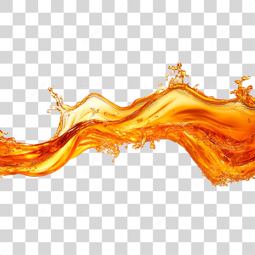 Líquido Alaranjado PNG Transparente
