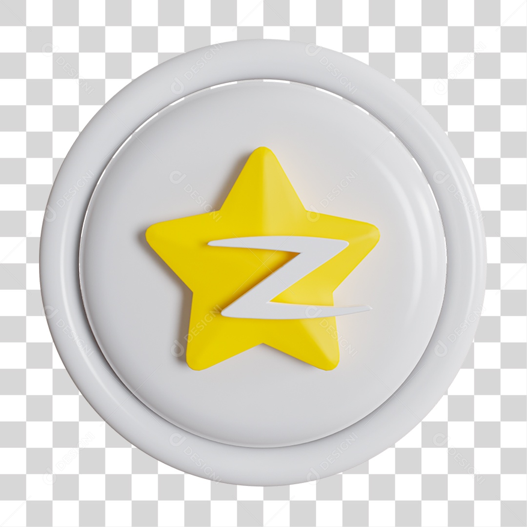 Estrela Dourada PNG Transparente