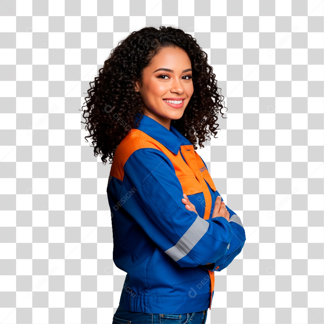 Woman in Uniform Transparent PNG