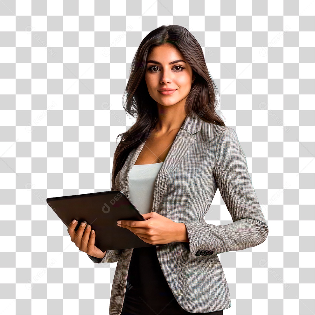 Jovem Empresária PNG Transparente