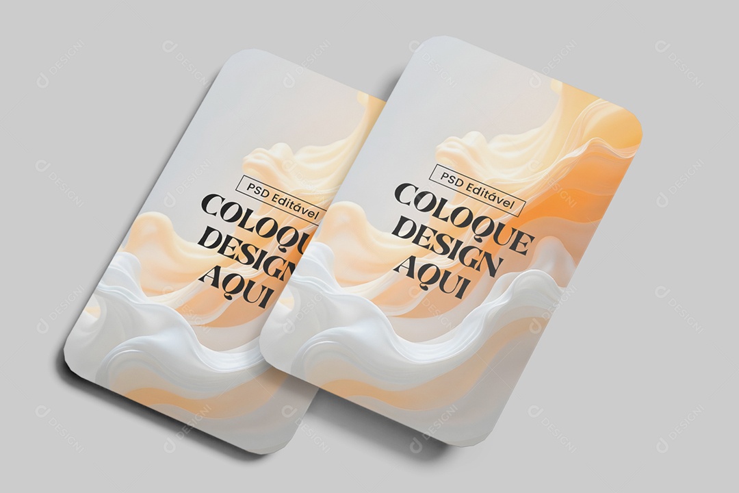 Mockup De Cartões de Visita PSD Editável