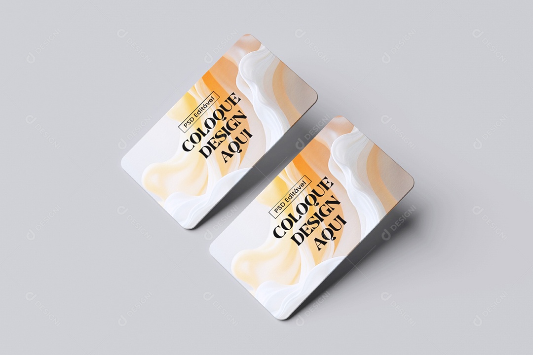Mockup De Cartões de Visita PSD Editável
