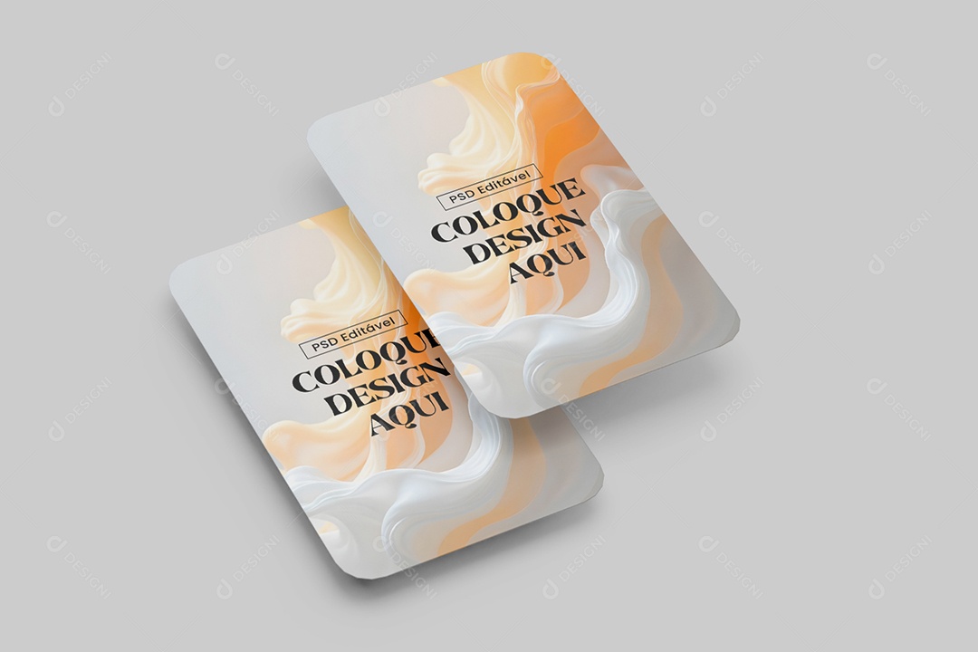 Mockup De Cartões de Visita PSD Editável