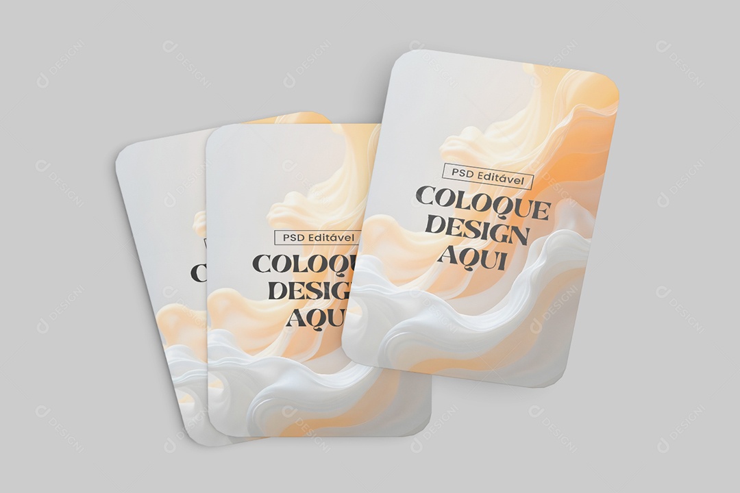 Mockup De Cartões de Visita PSD Editável