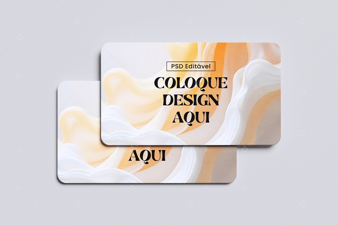 Mockup De Cartões de Visita PSD Editável