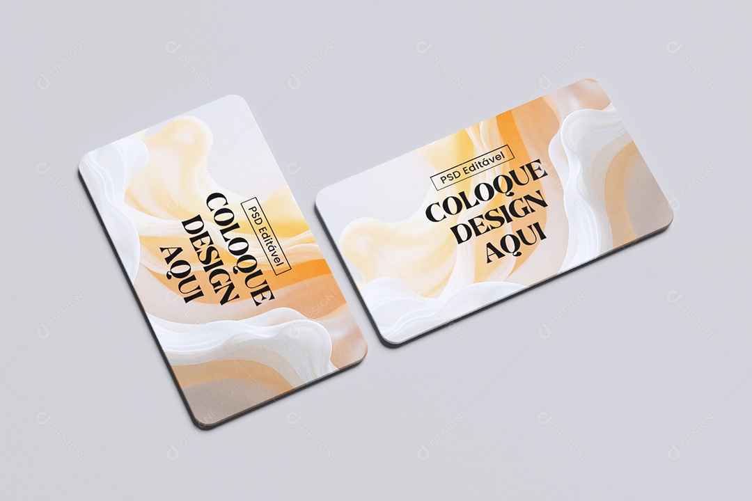 Mockup De Cartões de Visita PSD Editável