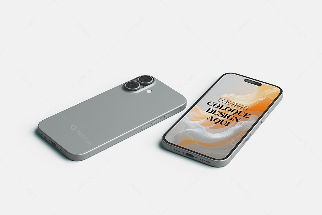 Mockup do iPhone 16 PSD Editável
