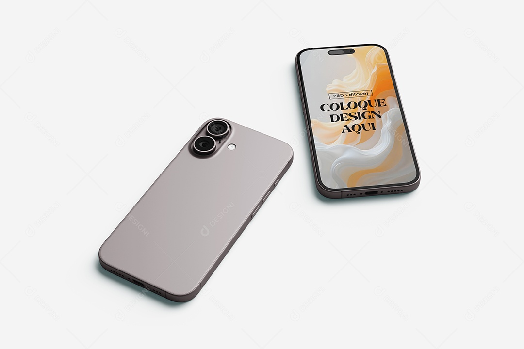 Mockup do iPhone 16 PSD Editável