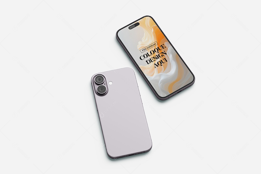 Mockup do iPhone 16 PSD Editável