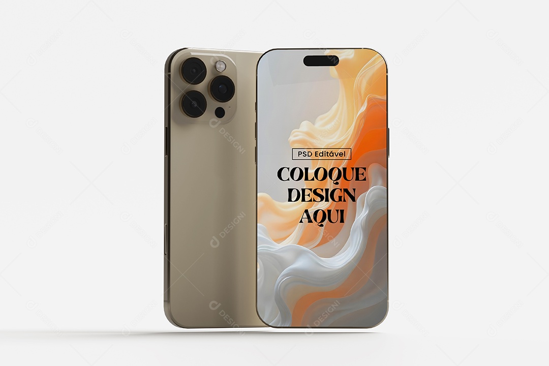 Mockup do iPhone 14 Pro Max PSD Editável