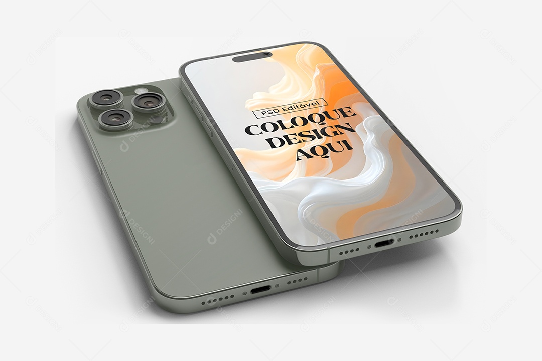 Mockup do iPhone 14 Pro Max PSD Editável