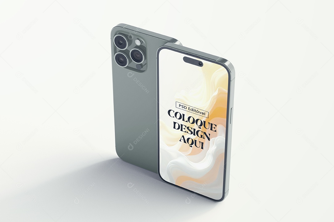 Mockup do iPhone 14 Pro Max PSD Editável