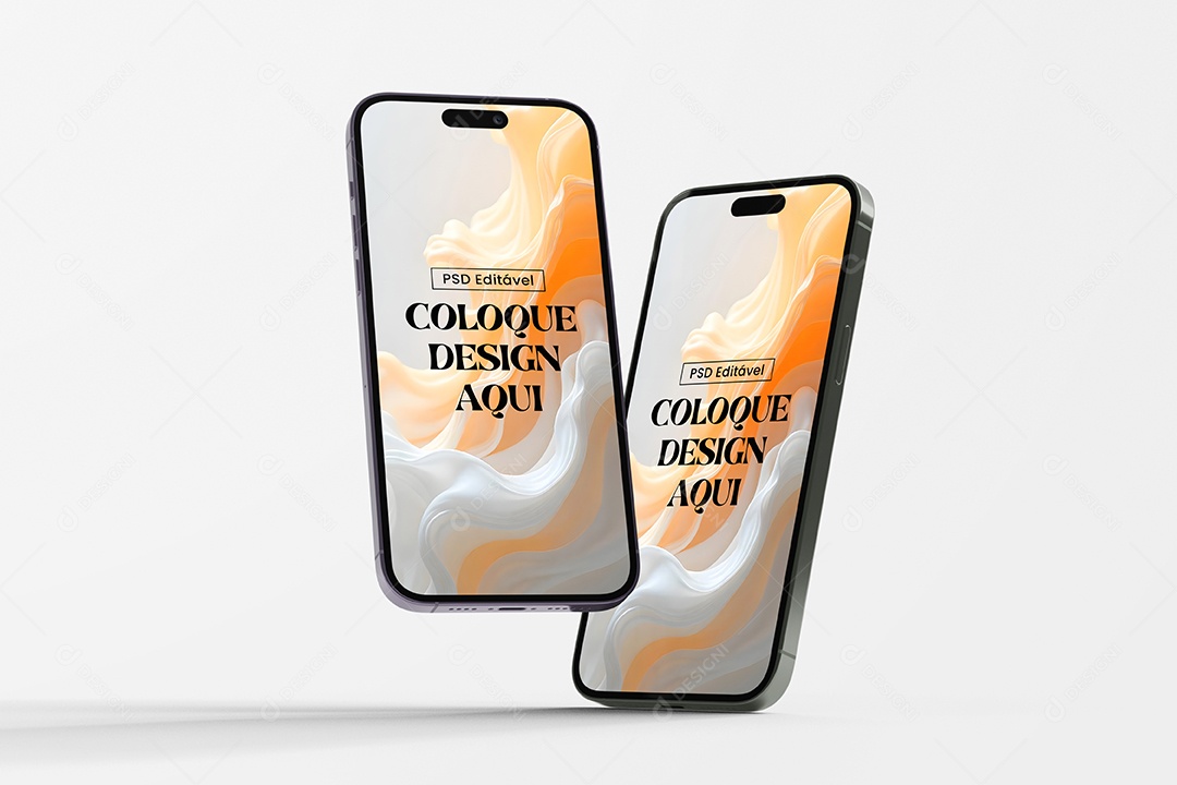 Mockup de iPhone de Frente PSD Editável