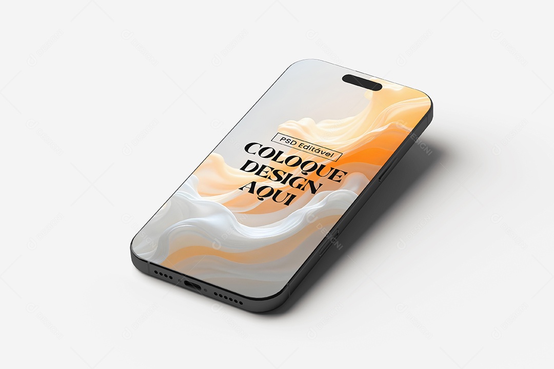 Mockup iPhone de Frente PSD Editável
