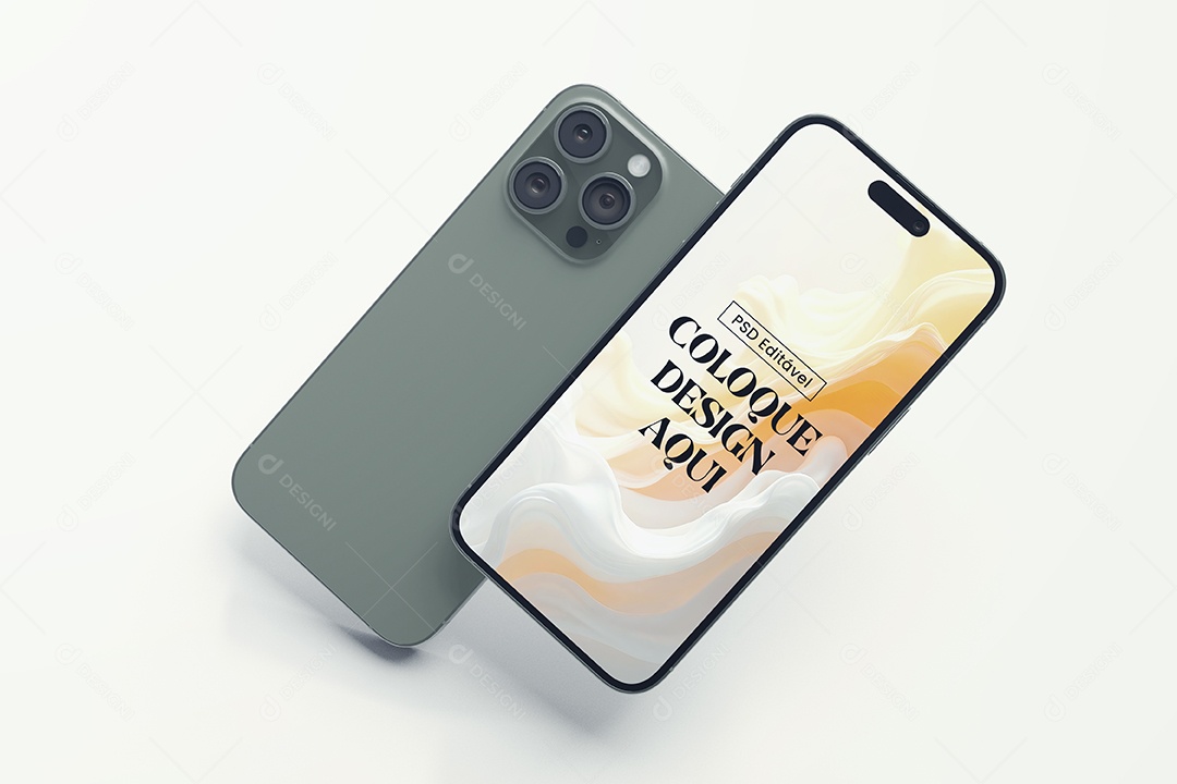 Mockup iPhone 16 Pro PSD Editável