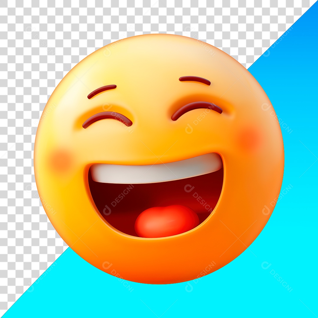Emoji de rosto corado PNG