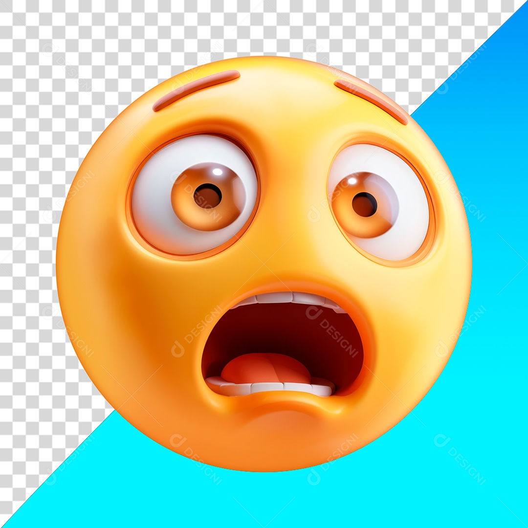 Emoji de rosto desesperado PNG