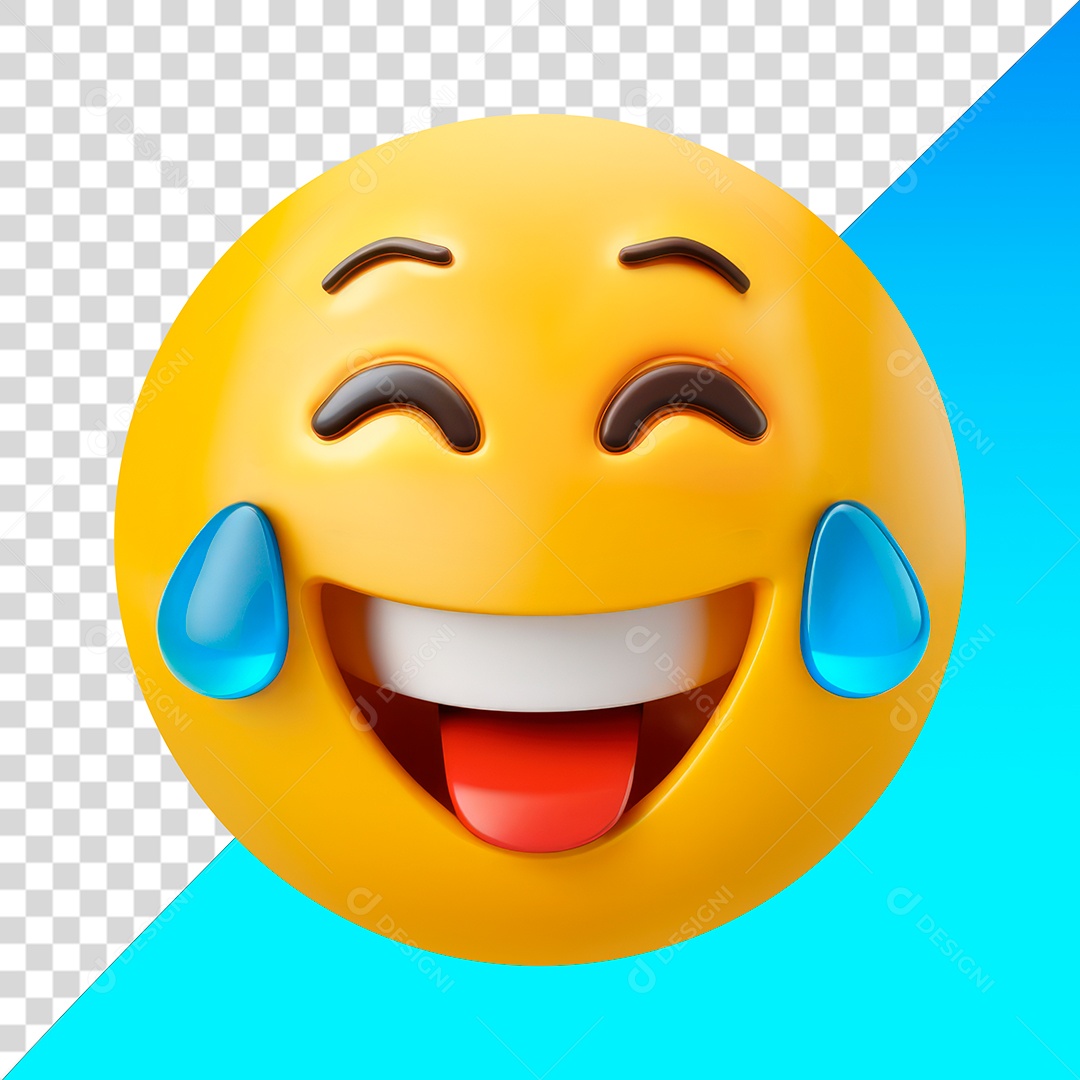 Emoji rindo com lágrimas PNG