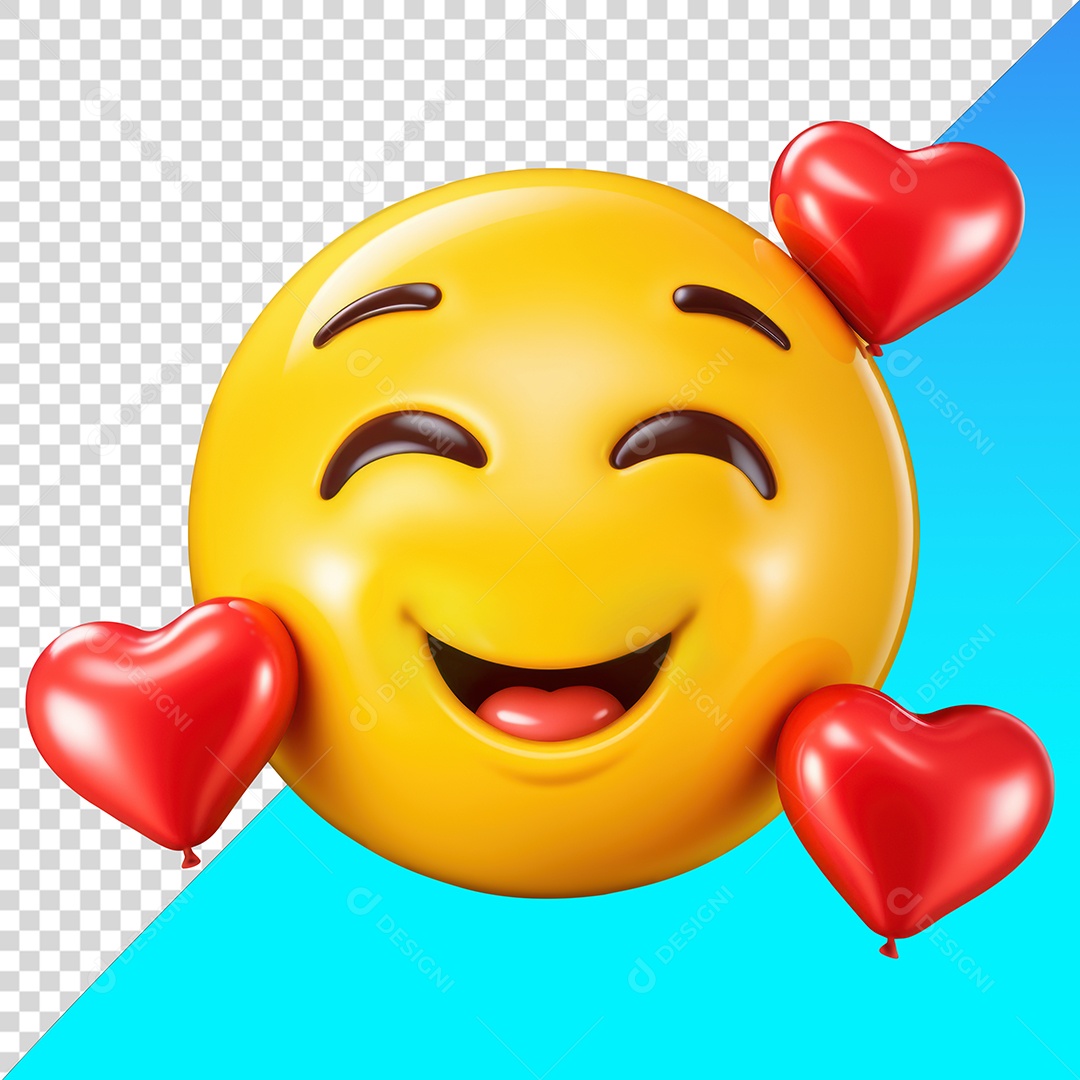 Emoji apaixonado PNG