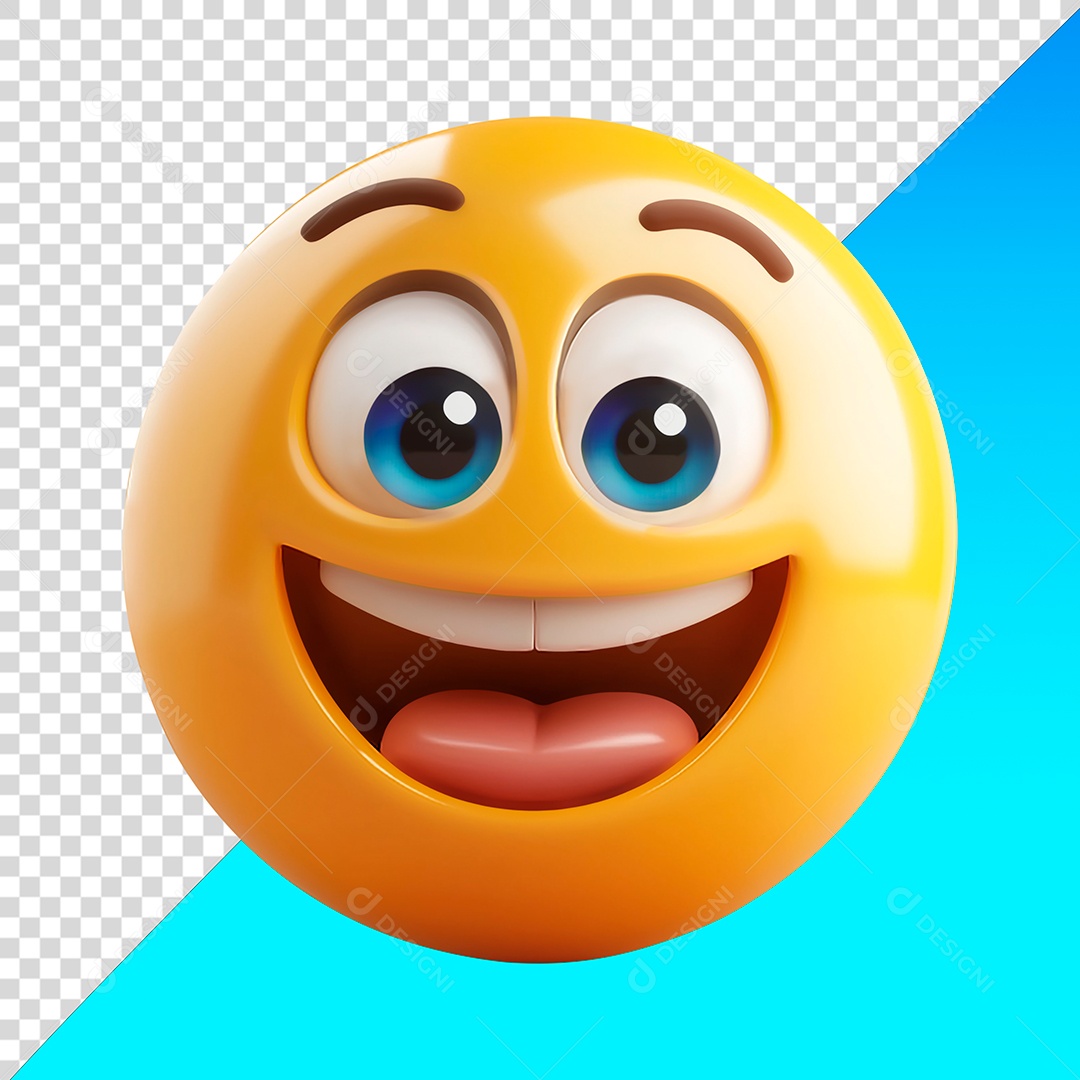 Emoji com grande sorrido PNG