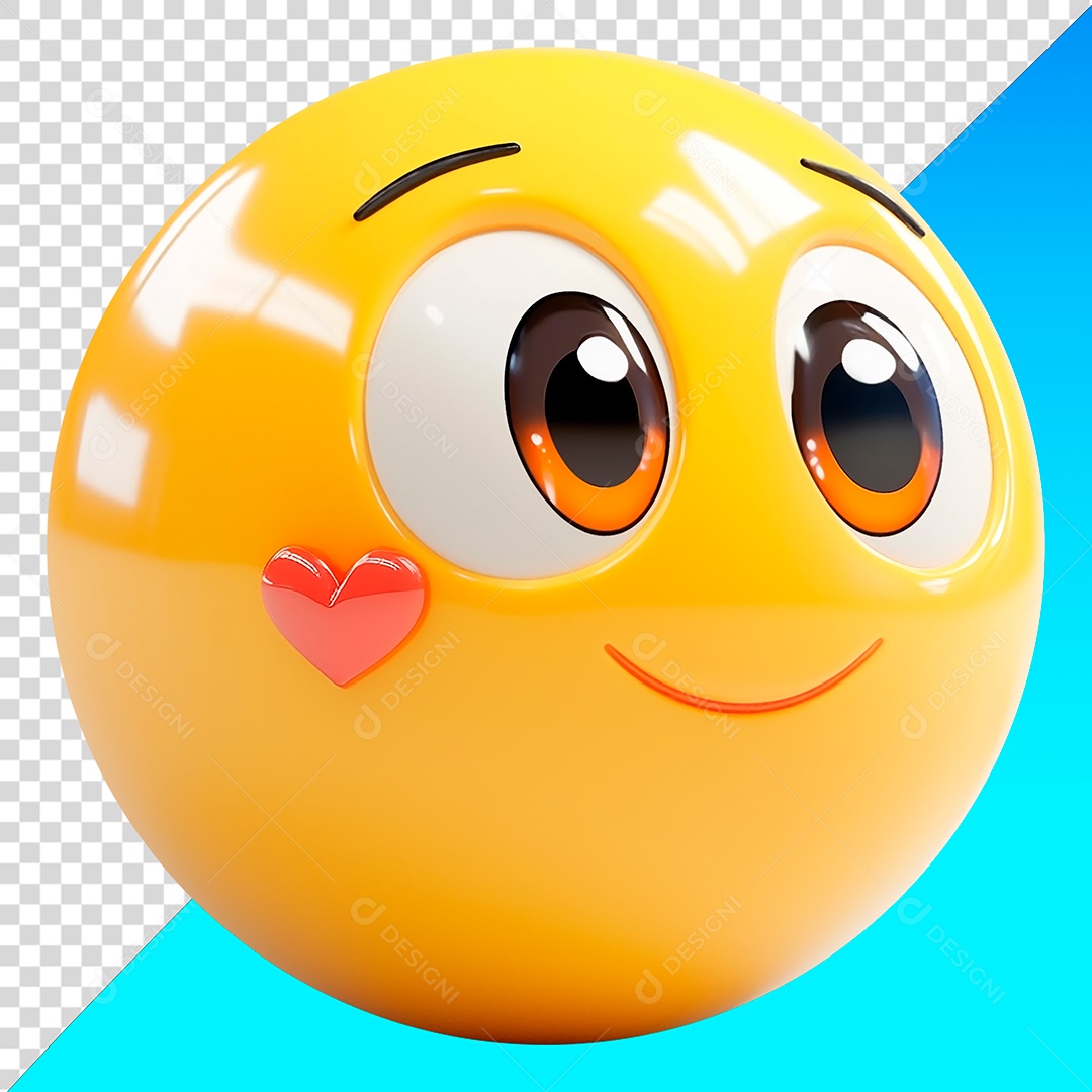 Emoji olhando para cima feliz PNG