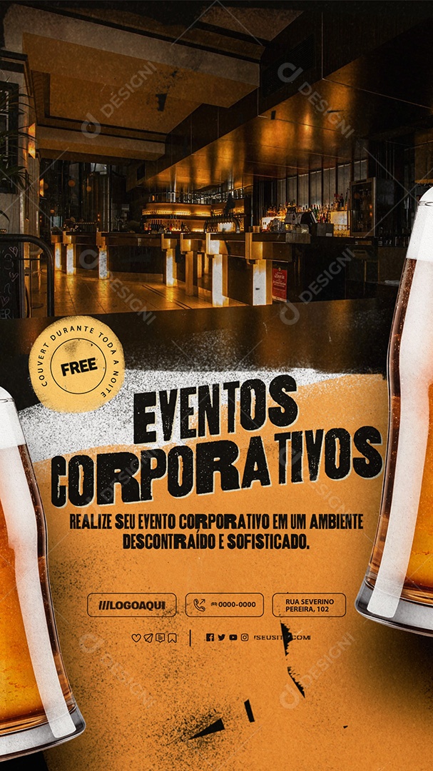 Story Pub Eventos Corporativos Social Media PSD Editável