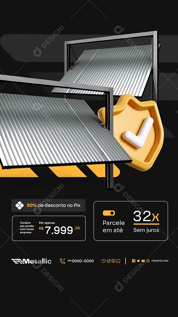 Story Compre seu Portão com nossa Empresa Social Media PSD Editável