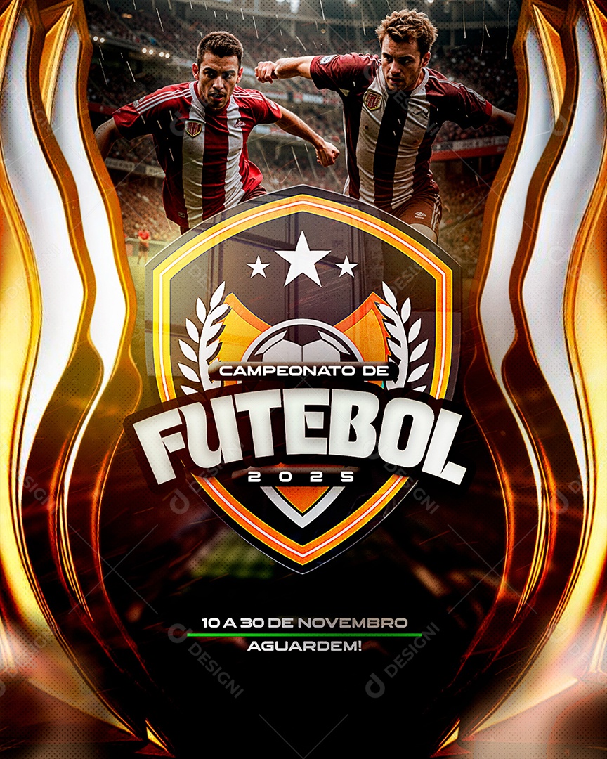 Campeonato de Futebol 2025 Social Media PSD Editável