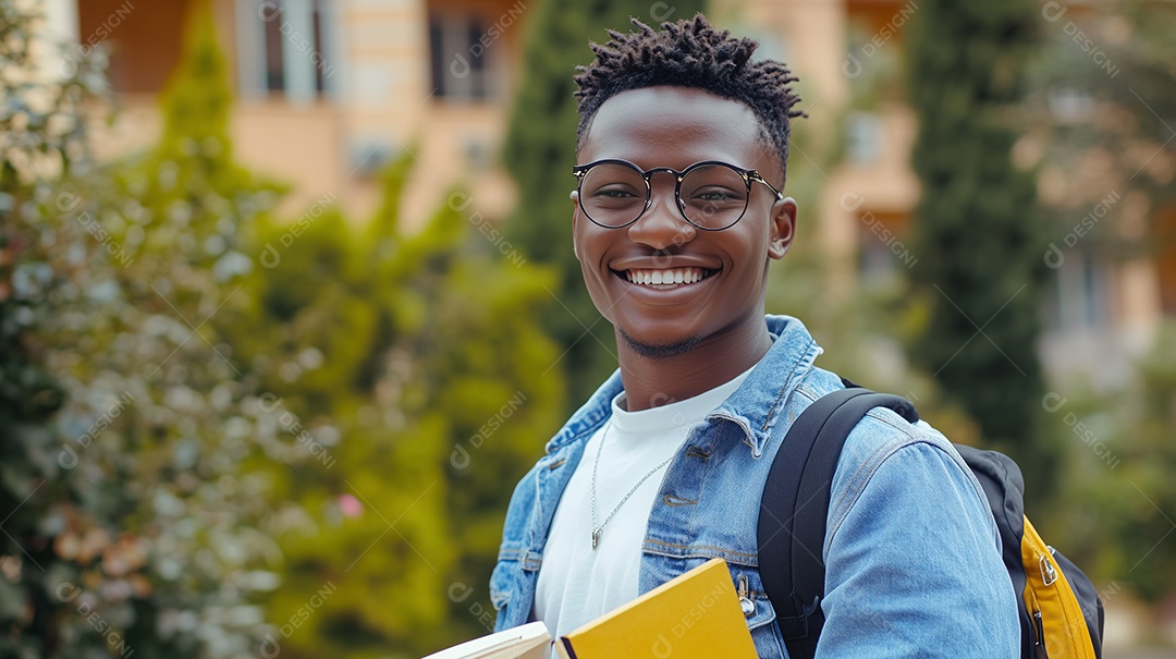 Lindo jovem estudioso