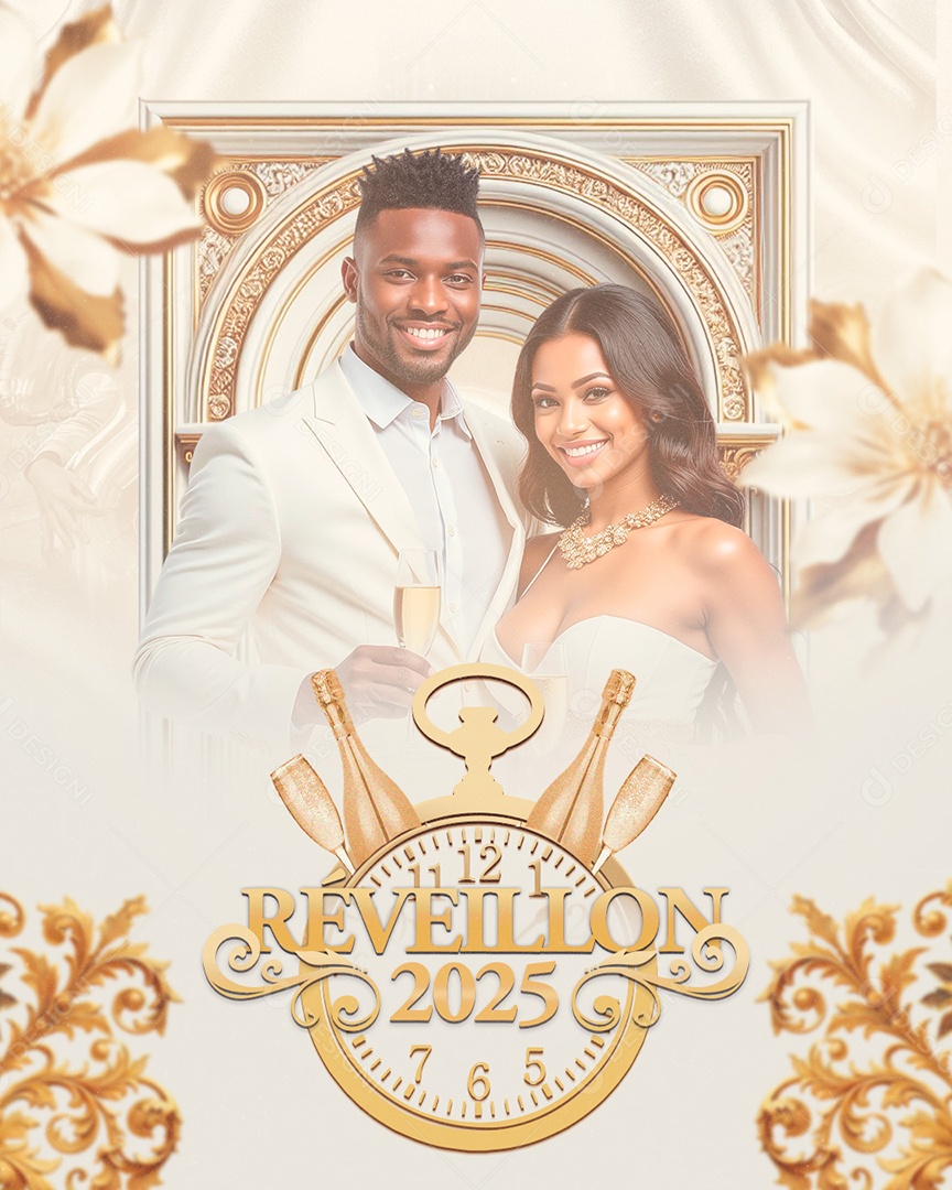 Feliz Ano Novo 01 de Janeiro Social Media PSD Editável