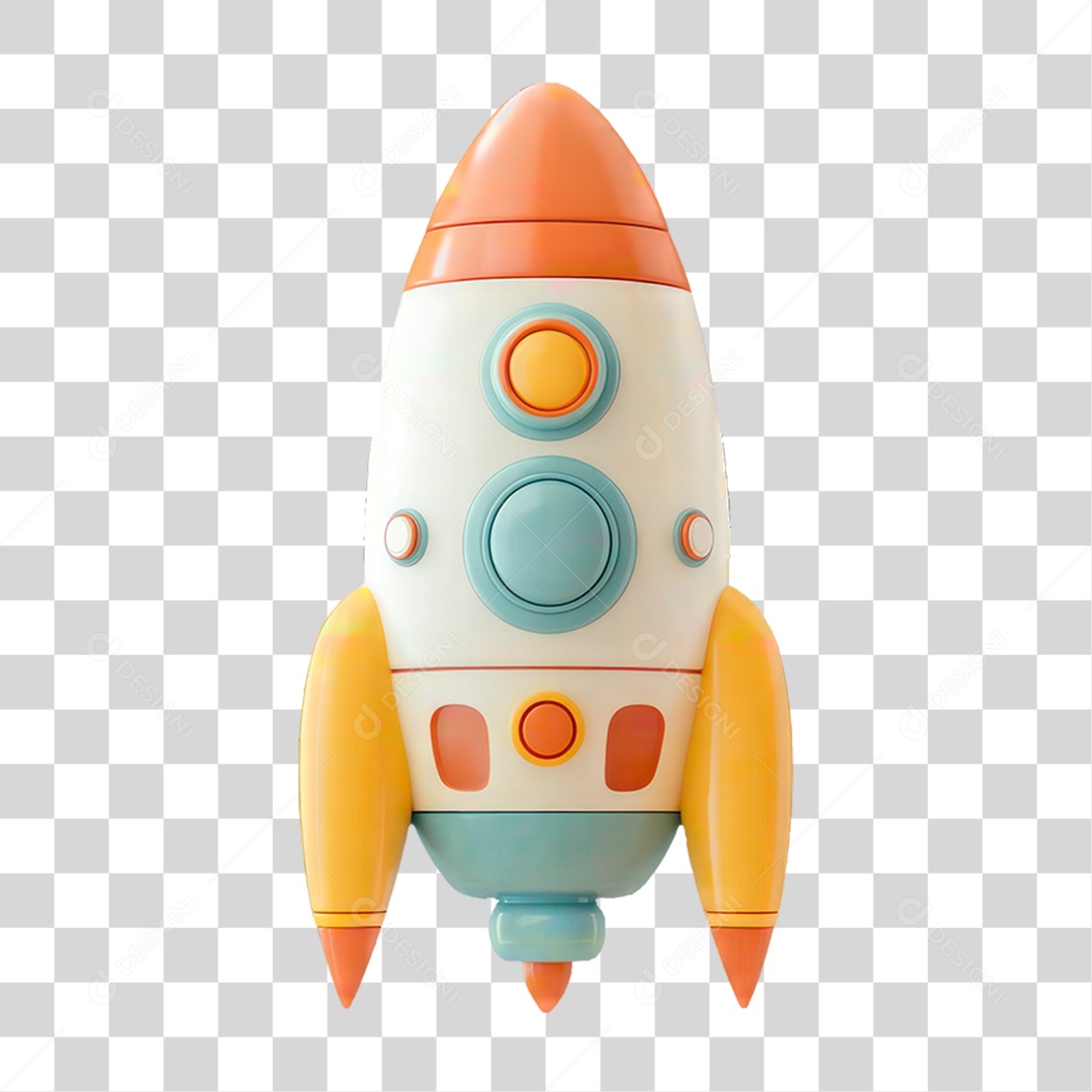 Foguete Espacial PNG Transparente