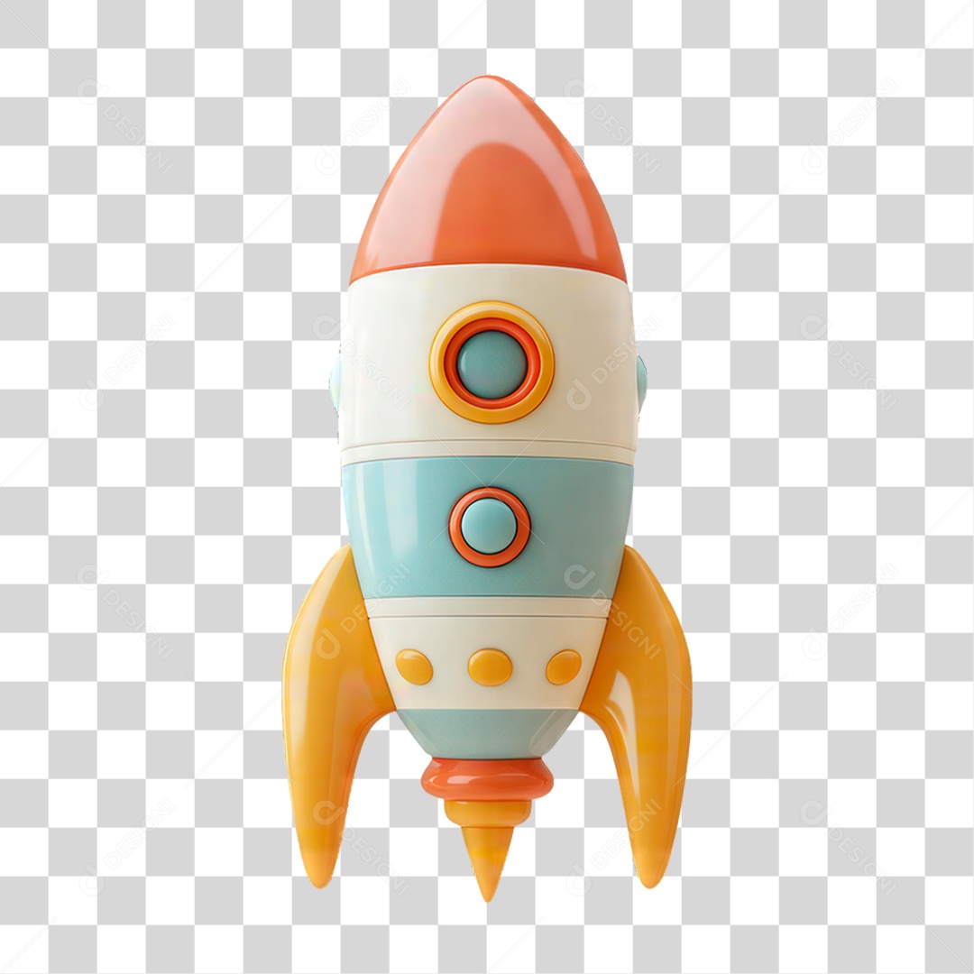 Foguete Espacial PNG Transparente