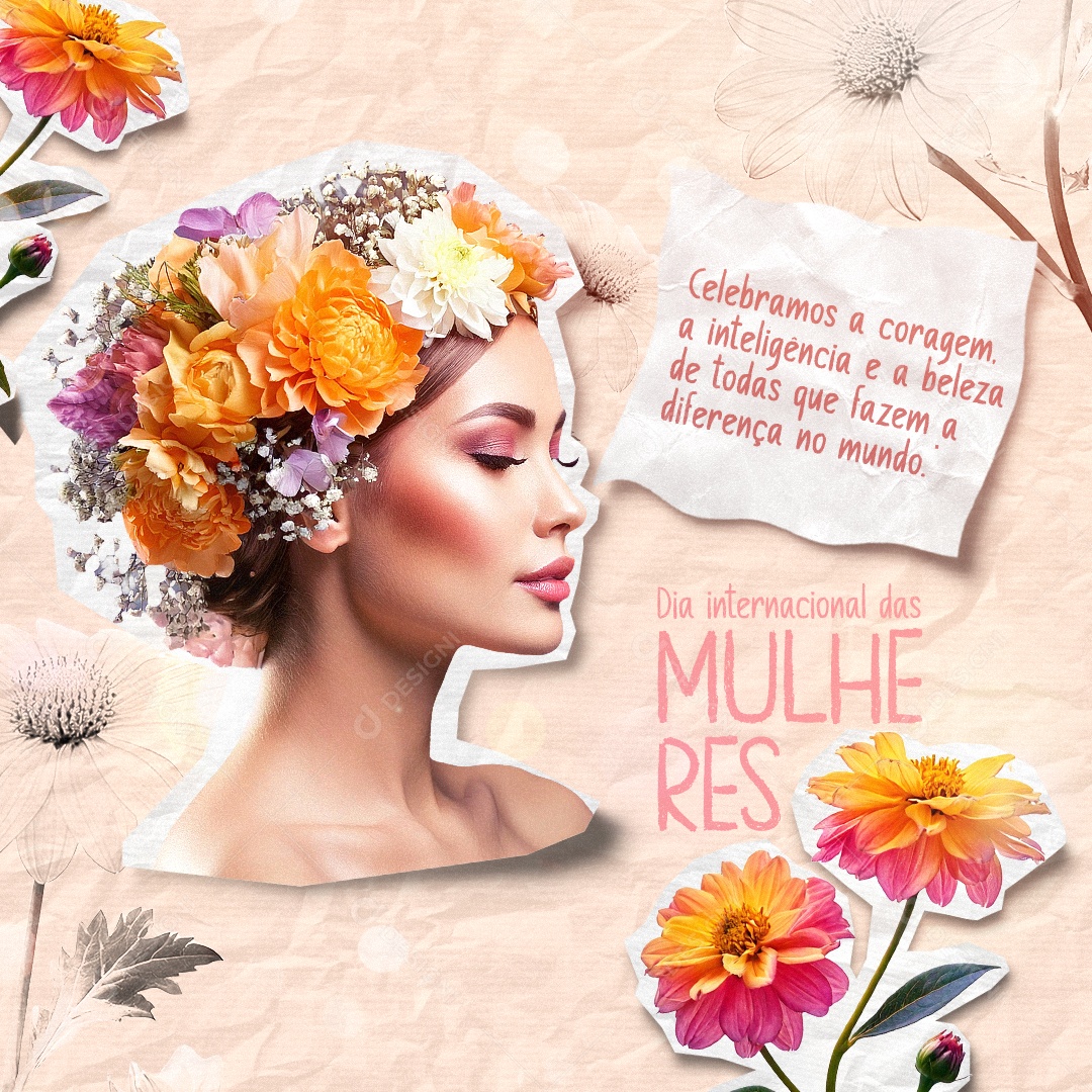 Dia Internacional Das Mulheres 08 de Março Social Media PSD Editável