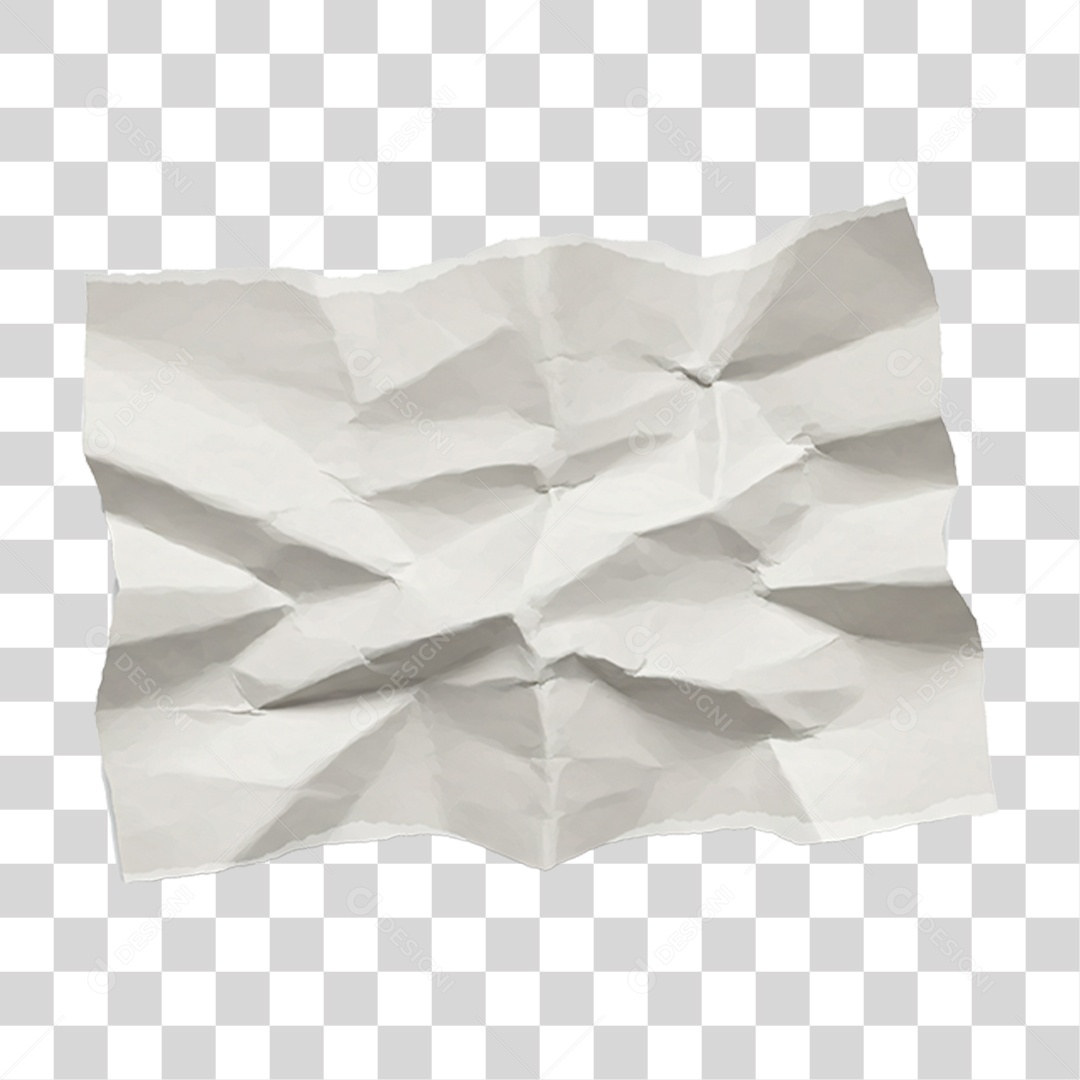 Papel Amassado PNG Transparente
