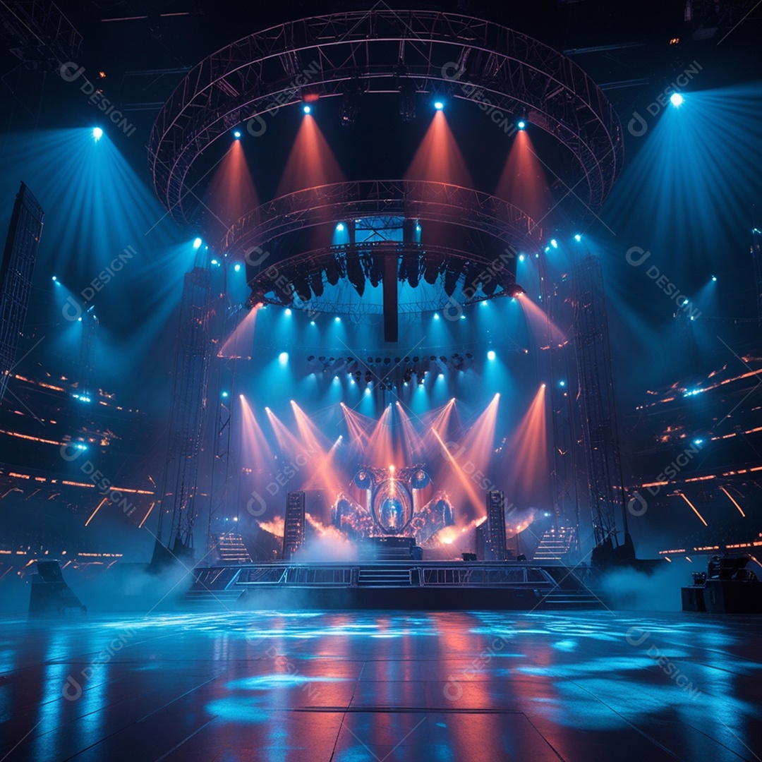 Um belo show com iluminação espetacular