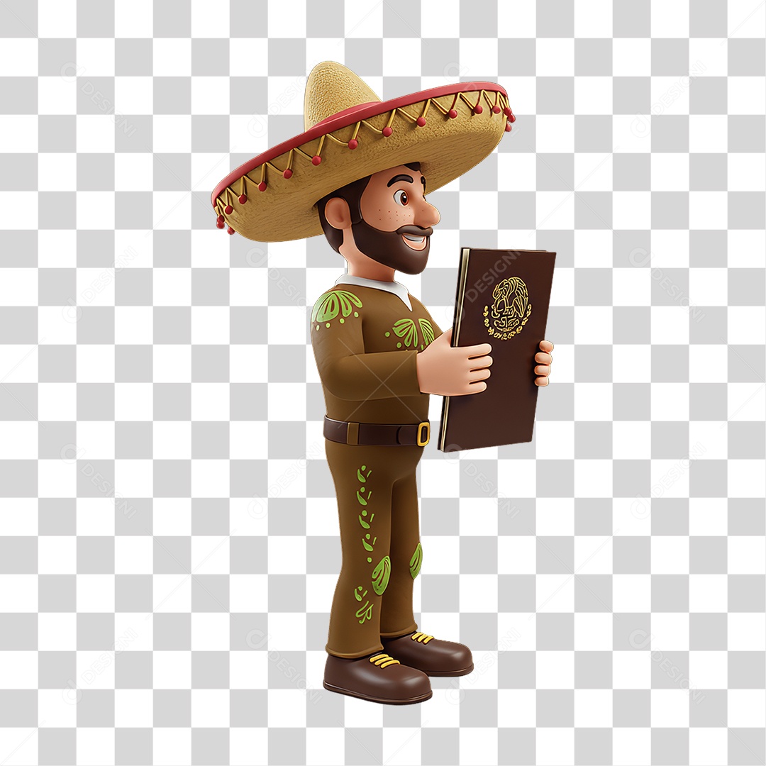 Personagem Mexicano PNG Transparente