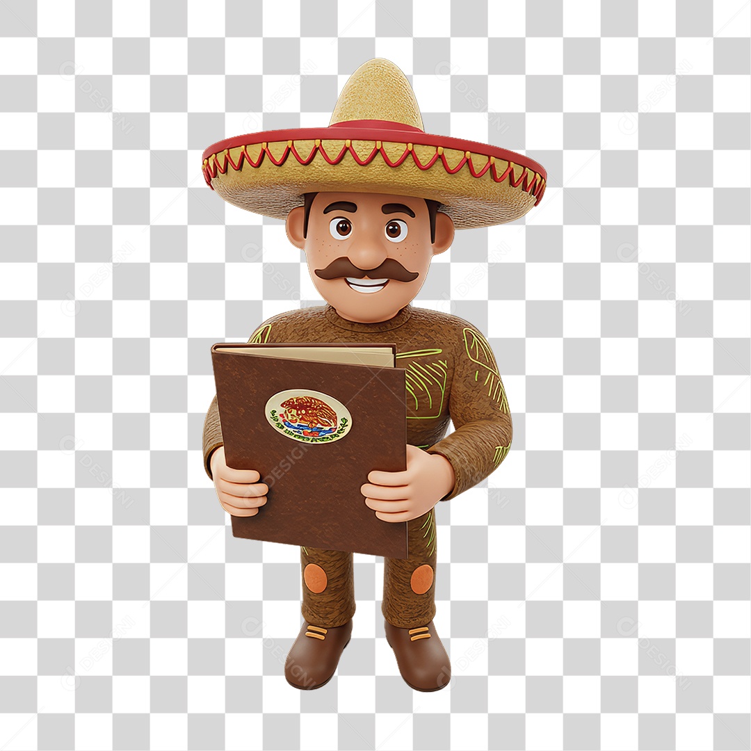 Personagem Mexicano PNG Transparente