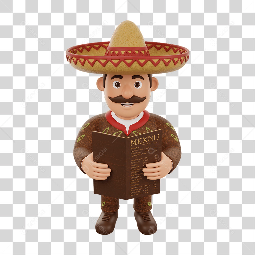Personagem Mexicano PNG Transparente