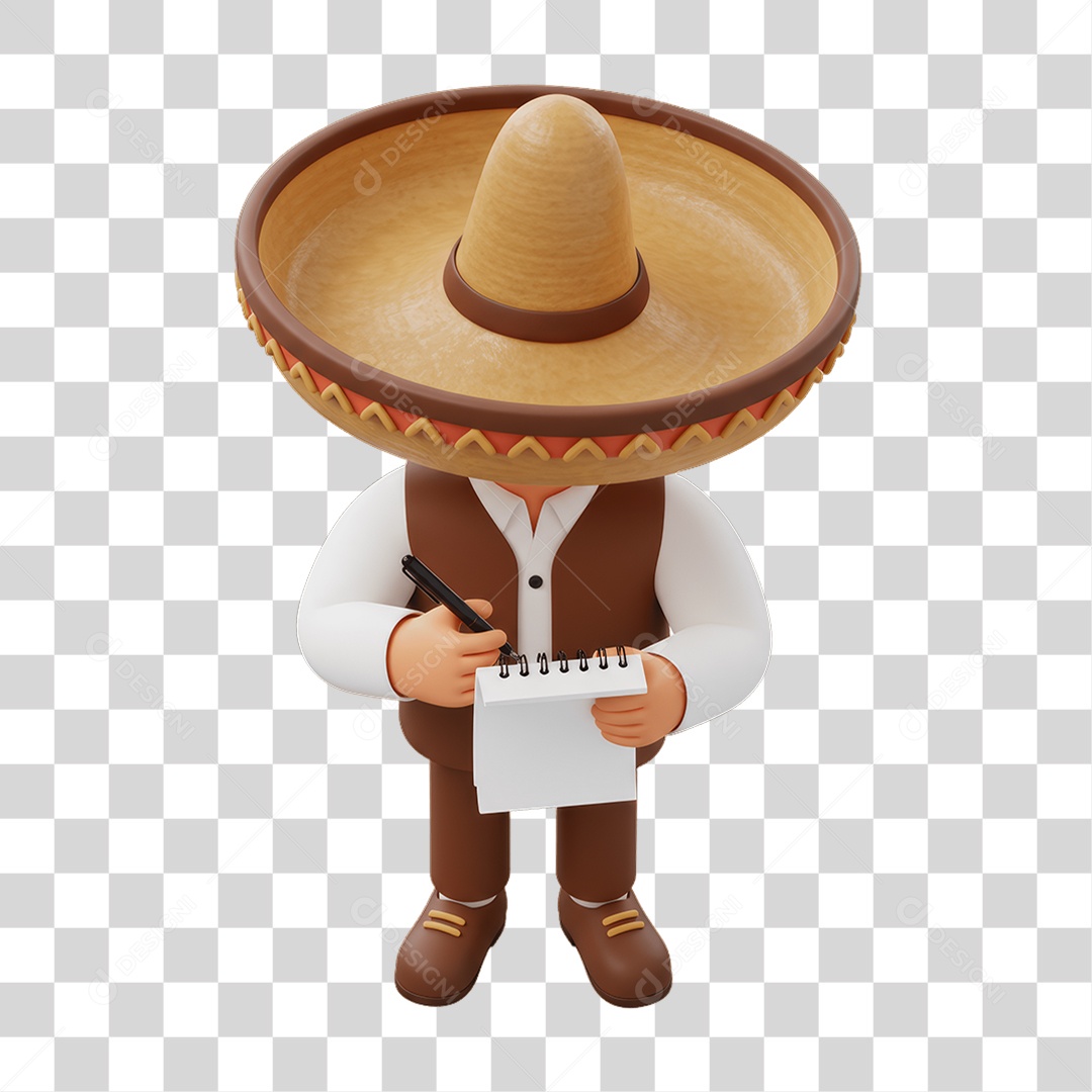 Personagem Mexicano PNG Transparente